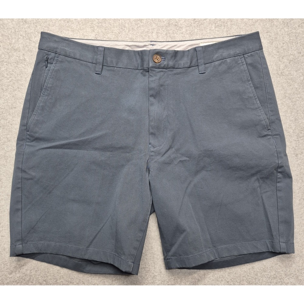 Bonobos Stretch Washed Chino Shorts Mens 35 7in Blue Standard Fit Cotton Twill